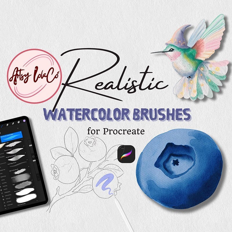 Procreate写实水彩笔刷