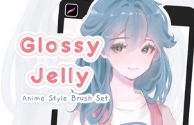 Procreate动漫光泽线稿笔刷