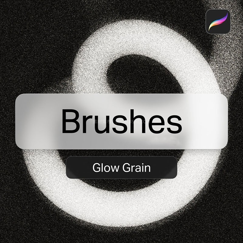 Procreate颗粒感手写字笔刷