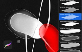 Procreate液态质感手写字笔刷