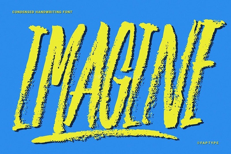 Imagine Brush真实手刷英文字体