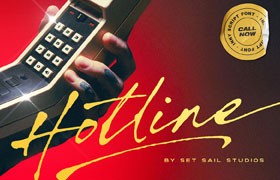 Hotline钢笔签名字体