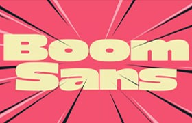 Boom Sans厚重英文标题字体完整版