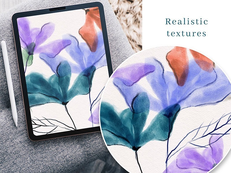 Procreate油画棒肌理笔刷