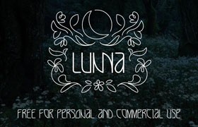 LUNNA细线几何字体，免费可商用