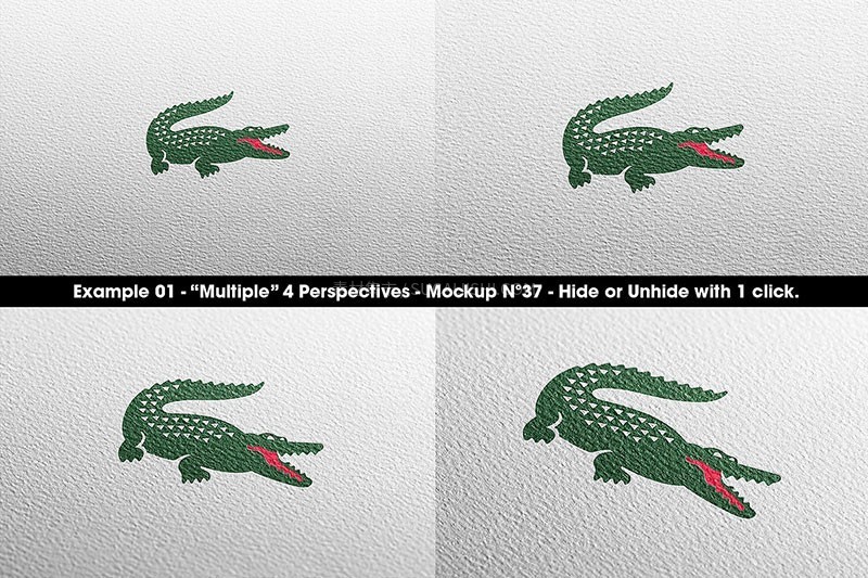 50个服装品牌LOGO设计展示样机模板