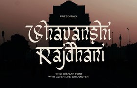 Shavanshi Rajdhani 印度风英文字体
