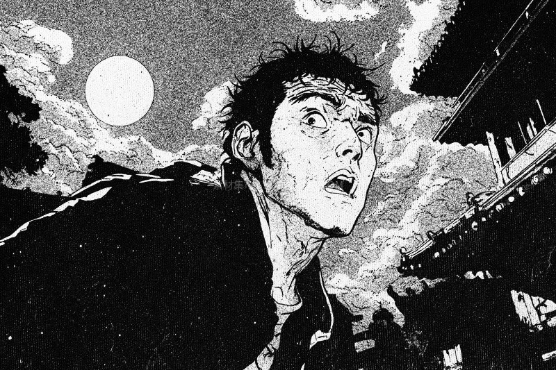 黑白漫画书印刷效果PSD模板