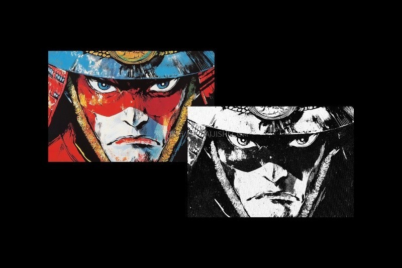 黑白漫画书印刷效果PSD模板