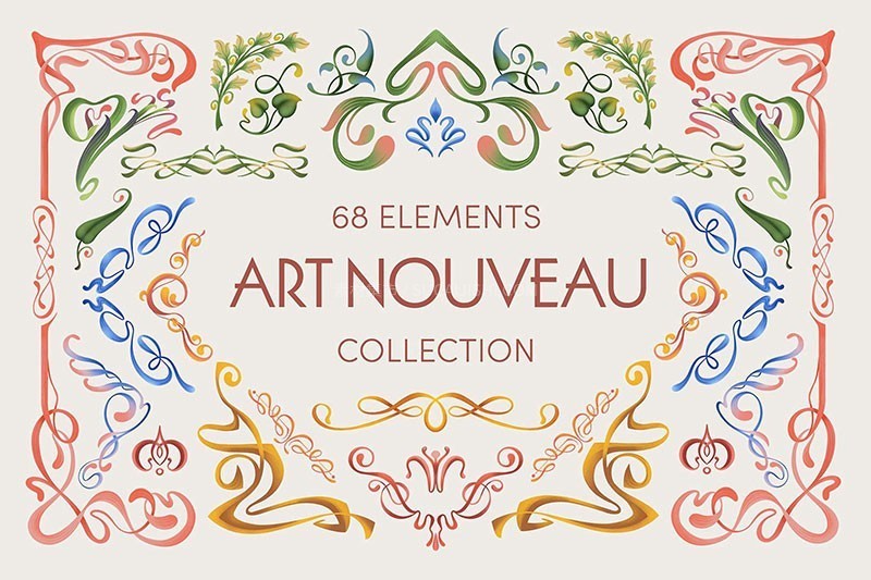 60+复古装饰框架边框设计素材包