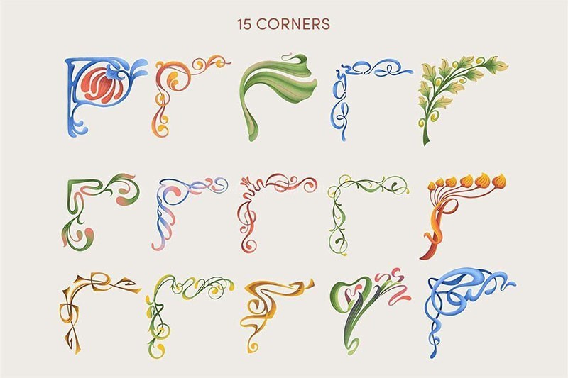 60+复古装饰框架边框设计素材包