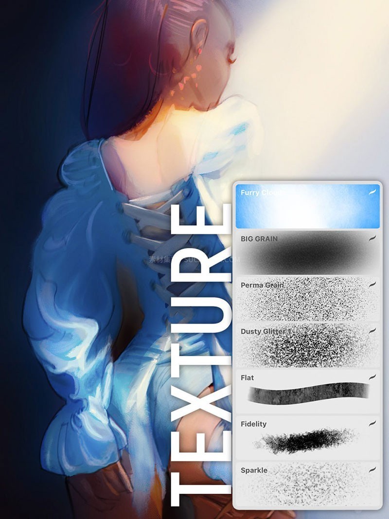 Procreate暗黑系人物插画笔刷