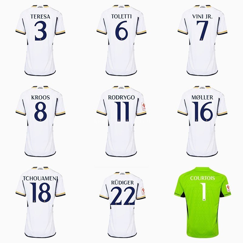 皇家马德里 2023-2024 球衣字体