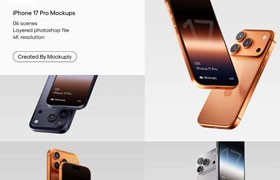 iPhone 17 Pro效果图样机模型PSD