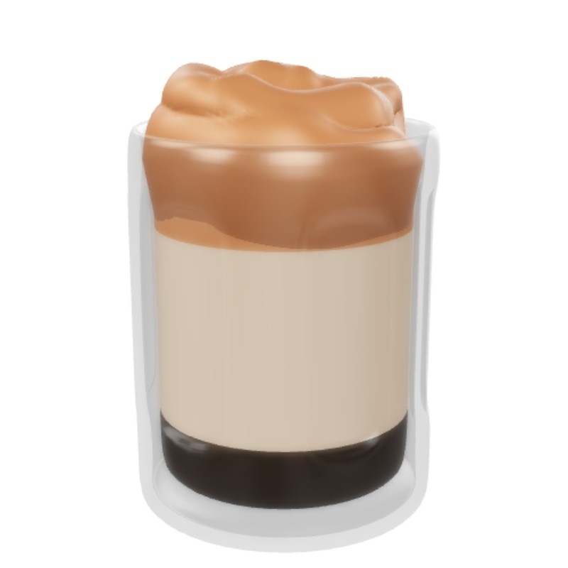 ͨȱCartoon glass coffee cup  3d model