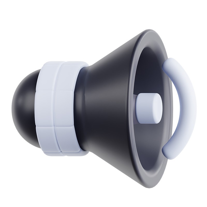 ͨȣе Cartoon speaker (horn) at medium volume 3d model