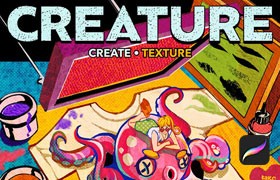 50+Procreate波普艺术画风纹理笔刷