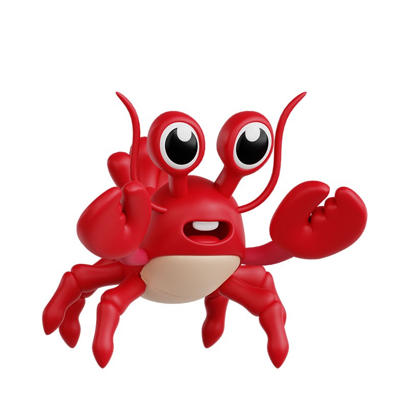 ͨϺCartoon Lobster 3d model