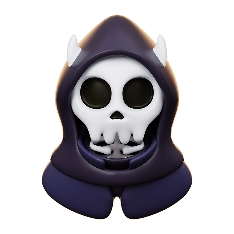 ʥڿͨ/ Halloween cartoon-style Grim Reaper/Scythe Grim Reaper 3d model