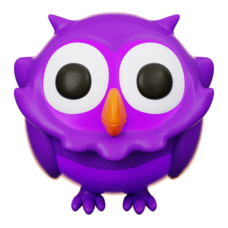 ɫèͷӥ Purple Owl 3d model