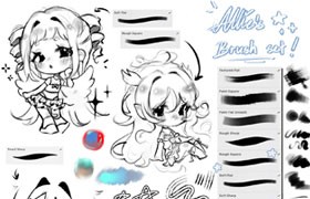 Procreate动漫速写起稿笔刷