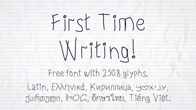 First Time Writing ������ö�ͯ��д����