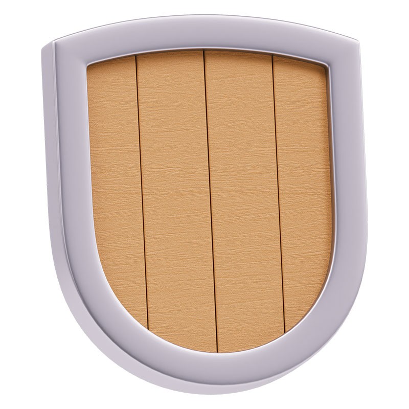 ľ Wooden Shield  3d model