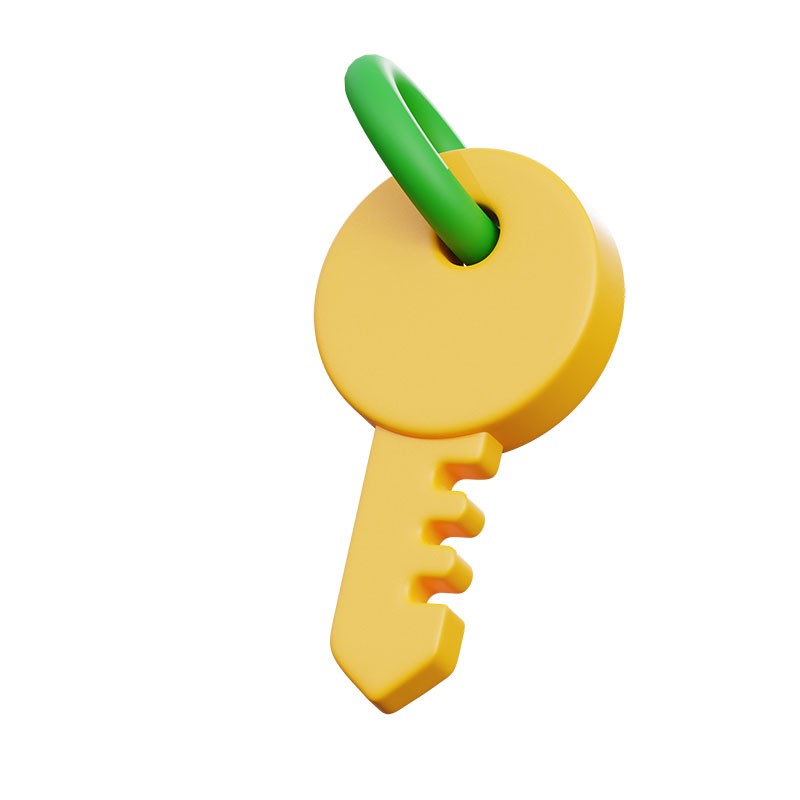 卡通钥匙 Cartoon Key 3d model