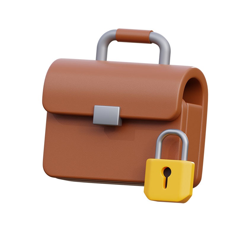 公文包安全锁 Briefcase Lock 3d model