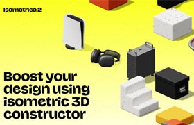 400+科技产品家具场景3D等距图标 PNG Figma格式