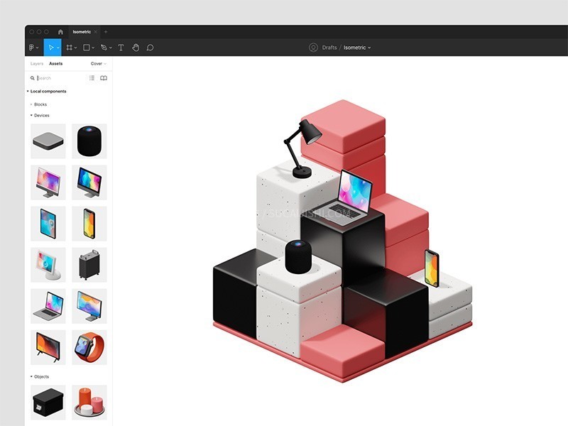 400+�Ƽ���Ʒ�Ҿ߳���3D�Ⱦ�ͼ�� PNG Figma��ʽ