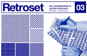 复古LED点阵网格无缝图案 PNG AI格式