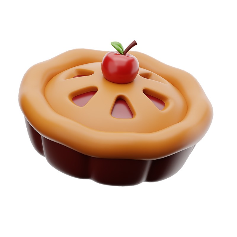 苹果派Apple Pie 3d model