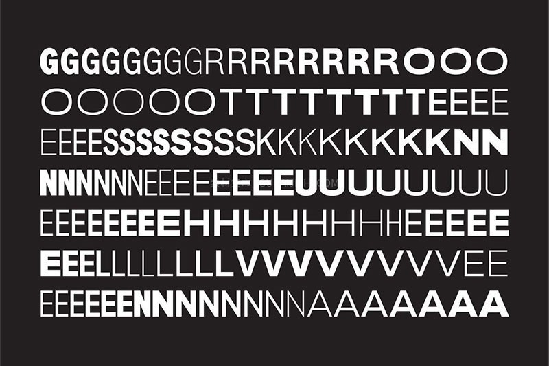 Neue Helvetica 经典重制无衬线字体