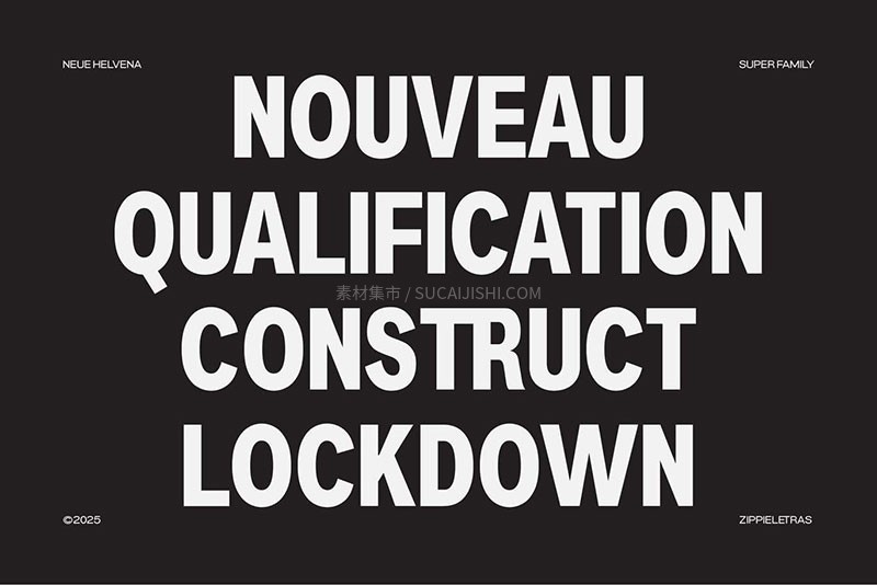 Neue Helvetica 经典重制无衬线字体