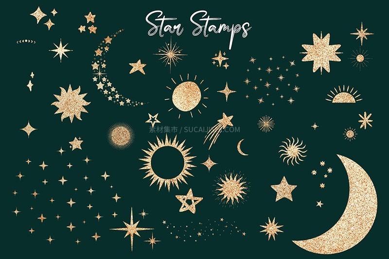 50+Procreate金箔烫金笔刷