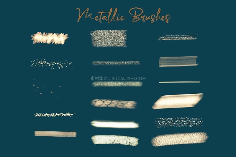 50+Procreate金箔烫金笔刷