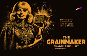 Procreate颗粒感阴影笔刷