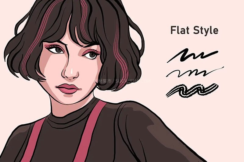 Procreate���Ÿ�īˮ��ƽͿ��ˢ