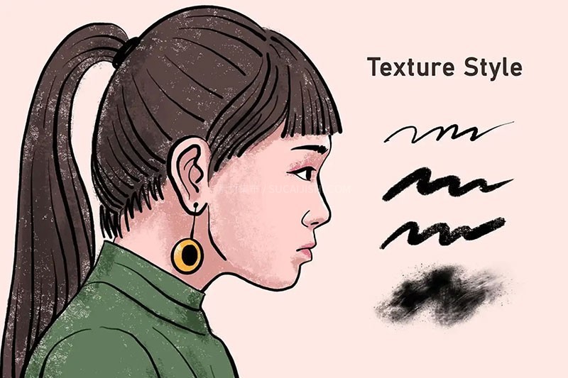 Procreate���Ÿ�īˮ��ƽͿ��ˢ