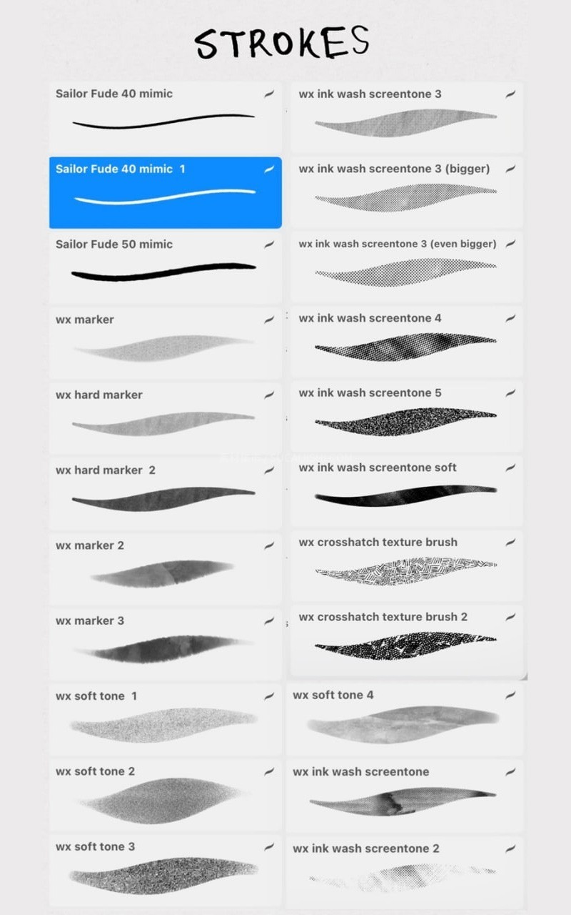 20+Procreate�ڰ�����������ˢ