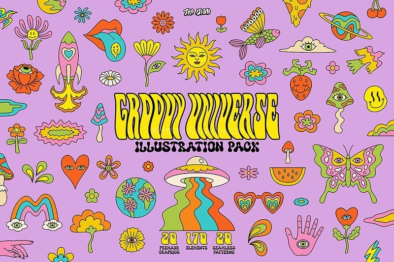 170+�����Իÿ�ͨ��˹�Ʒ�ʸ���廭�� AI SVG PNG��ʽ