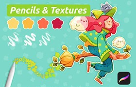 Procreate��ͯ����Ǧ������ˢ