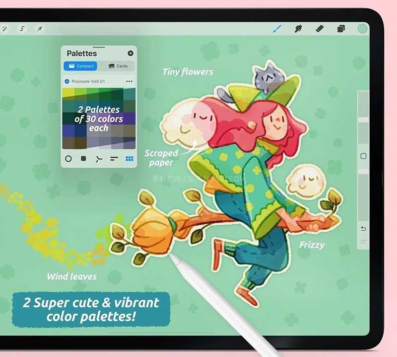 Procreate��ͯ����Ǧ������ˢ