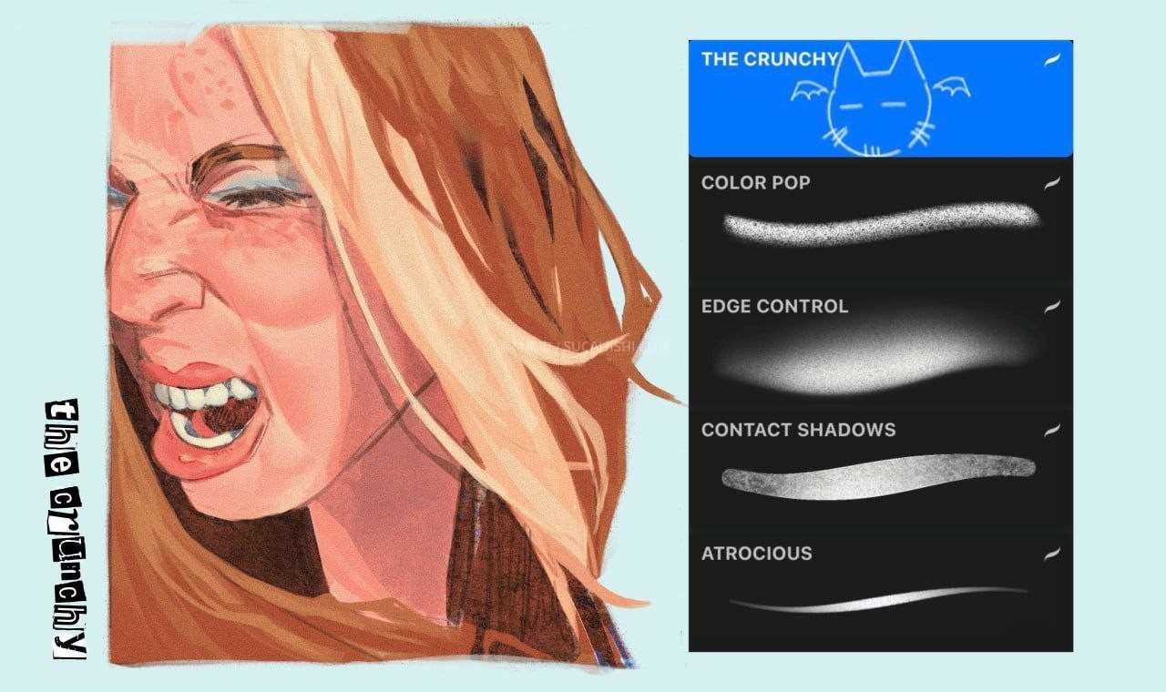 70+Procreateȫ�ܲ廭������ˢ