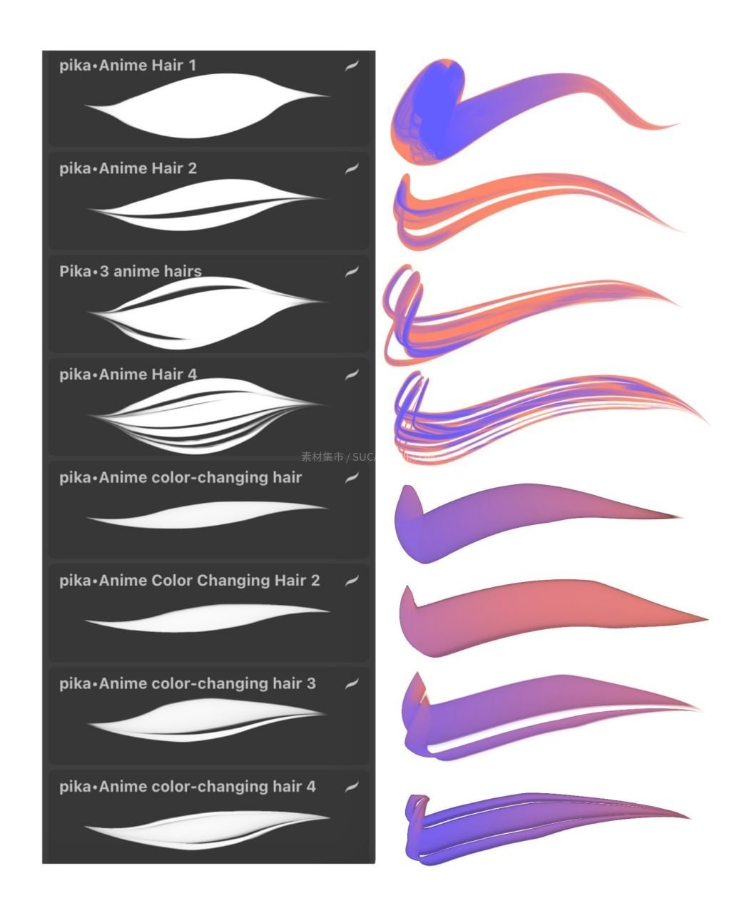 Procreate������˿������ˢ