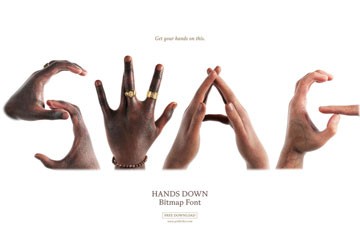 Hands Down ��ĸ����λͼ����