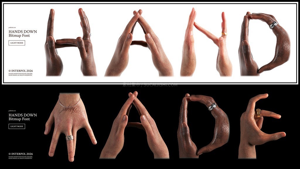 Hands Down ��ĸ����λͼ����