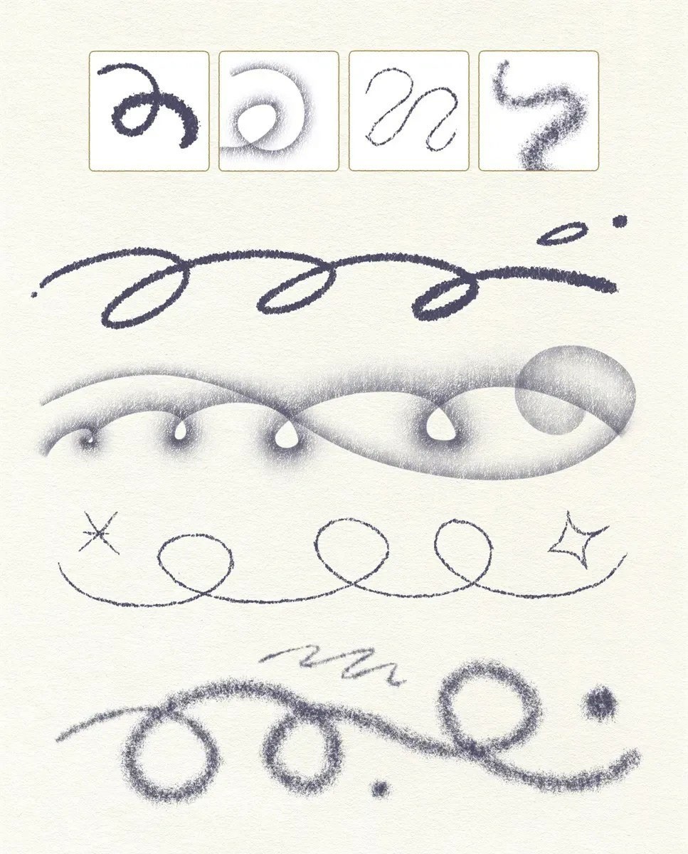 ������ӱر�������������ֻ�PS+Procreate��ˢ