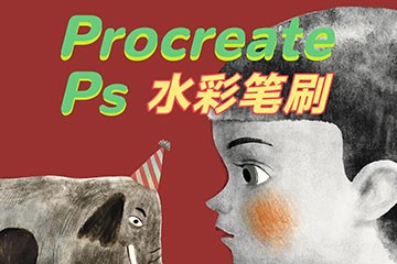 16֧����ˮ�ʼ�����ˢ����PS+Procreate��